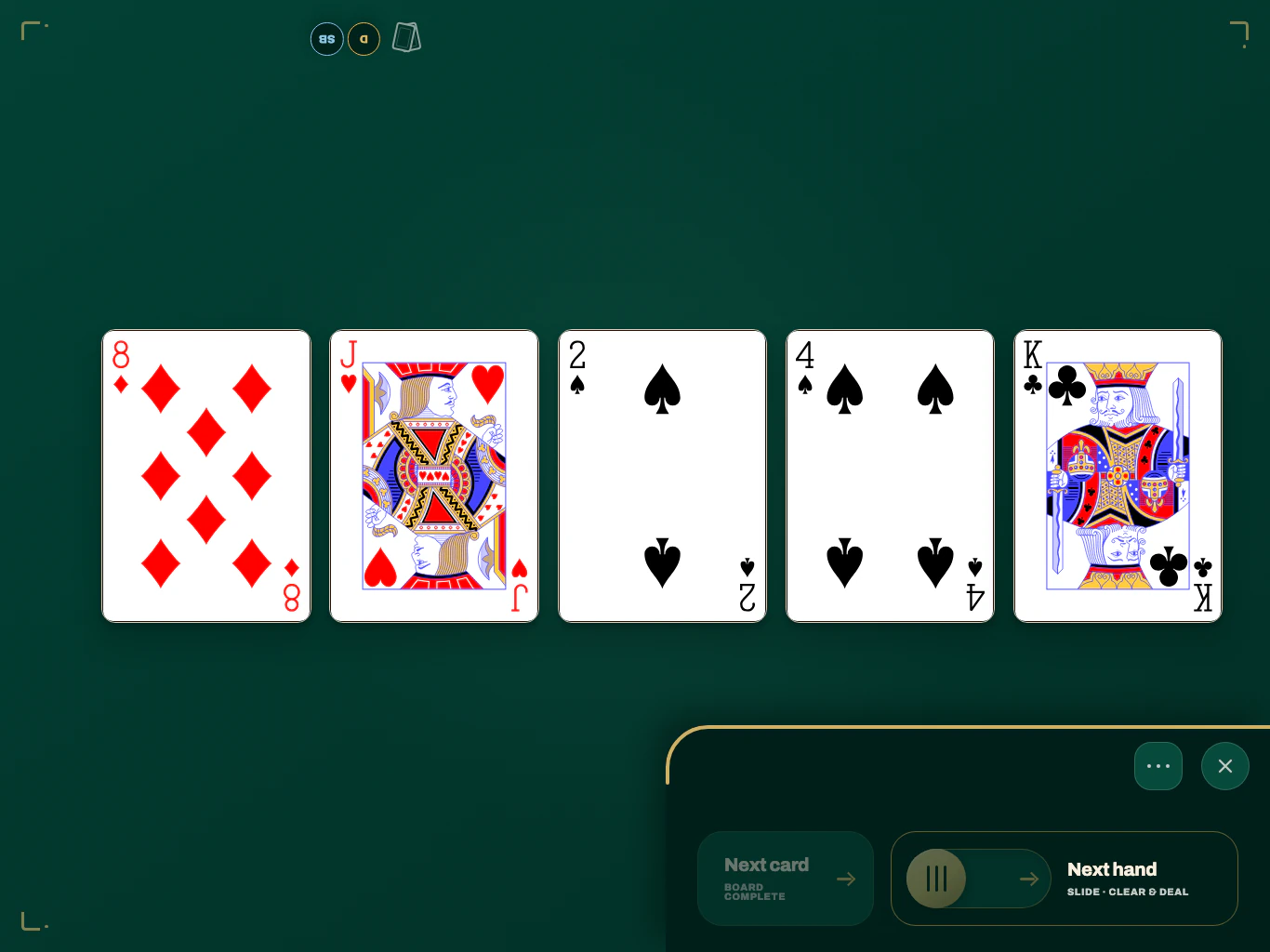 Trusted Host Table View with the dealer controls open / 主控设备桌面视图打开了发牌控制